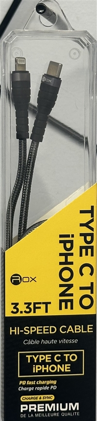 Rox SFT5101 3.3 ft Type C to Lighting 6PK  Sugg Ret $11.99