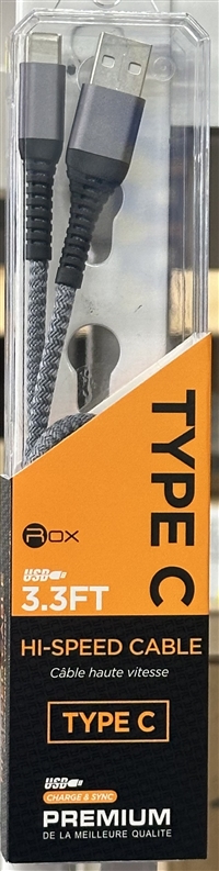Rox SFT9122  3.3 ft Rox USB to Type C 6PK