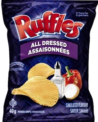 Ruffles 40g All Dressed Potato Chip 48's Sugg Ret $1.89