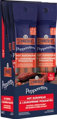 Schneider's Pepperettes Hot European Double Stick 10/30g Sugg Ret $3.69