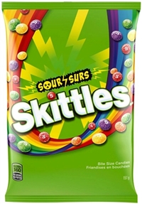 Skittles Peg Bag Sour 12/151g Sugg Ret $5.79