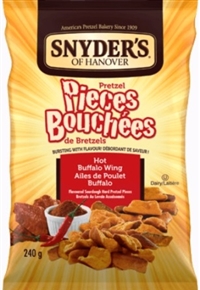 Snyderâ€™s of Hanover Hot Buffalo Wing Pretzel Pieces 12/240g Sugg Ret $5.69