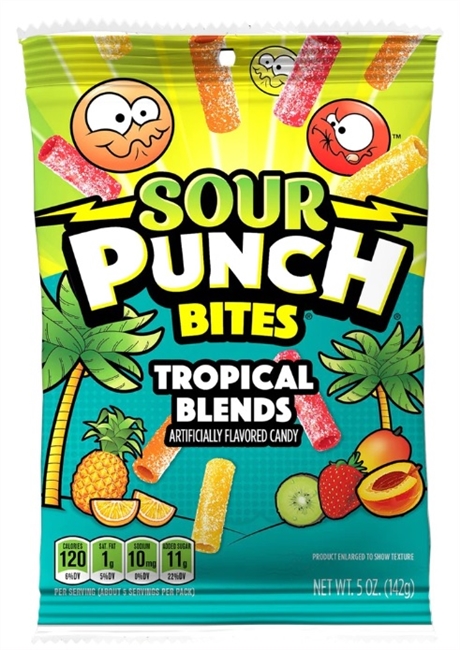 Sour Punch Bites 142g Tropical Blends 10/142g Sugg Ret $3.79