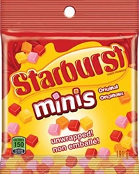 Starburst Peg Minis Original 12/191g Sugg Ret $5.79***PRICE INCREASE***