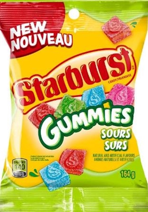 Starburst Peg Sour Gummies Original 12/164g Sugg Ret $5.79