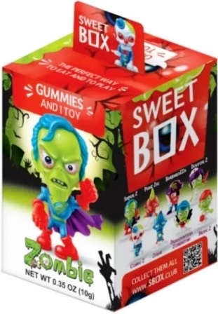 Sweet Box Zombie Surprise Toy Collections with Candy 10/10g Sugg Ret $3.99