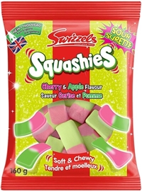 Swizzels Squashies Sour Cherry & Apple Flavour 10/160g Sugg Ret $3.59