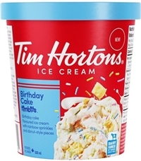 Tim Hortons Birthday Cake Timbits Ice Cream 8/500 ml Sugg Ret $7.89***ON SALE FOR  $6.39***
