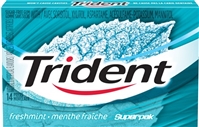 Trident Freshmint SuperPak 14 pack Sugg Ret $2.49