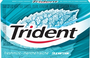 Trident Freshmint SuperPak 14 pack Sugg Ret $2.49