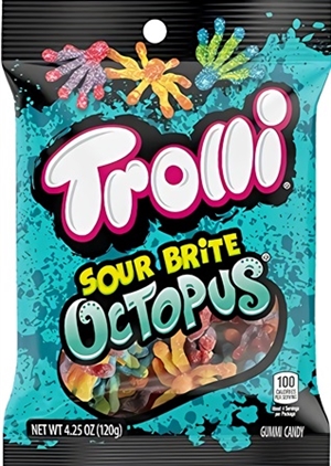 Trolli Sour Brite Octopus12/142g Sugg Ret $3.89