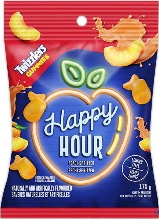 Twizzlers Gummies Happy Hour Peach Spritzer 10/175g Sugg Ret $4.39***Limited Edition***