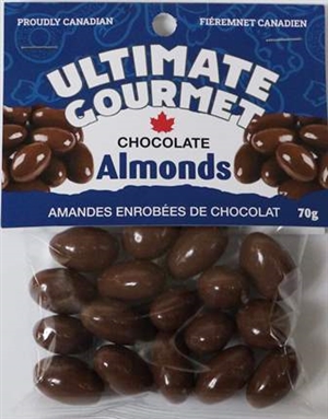 Ultimate Gourmet Chocolate Covered Almonds on a Pin Wheel 50/70g Sugg Ret $2.99