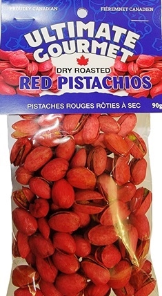 Ultimate Gourmet Header Bag Red Pistachios in a Shell 12/90g Sugg Ret $6.89