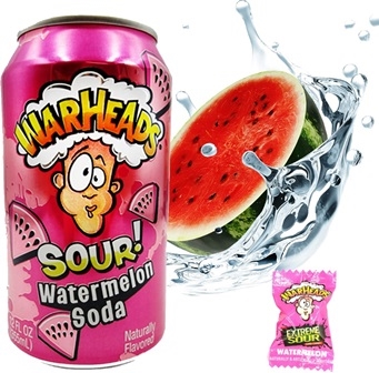 Warheads Sour Watermelon 12/355ml Sugg Ret $3.49