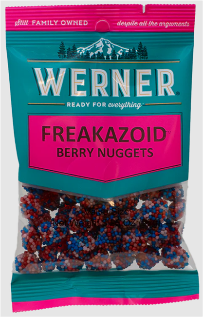 Werner Freakazoid Berry Nuggets  6/92g Sugg Ret $4.99