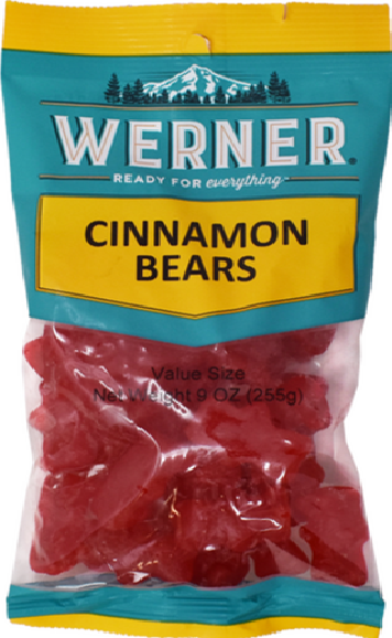Werner Cinnamon Bear 6/255g Sugg Ret $4.99