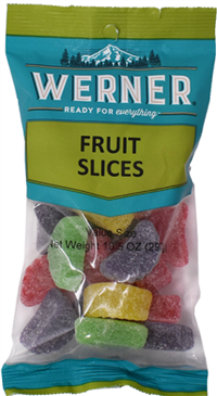Werner Fruit Slices 6/297g Sugg Ret $4.99