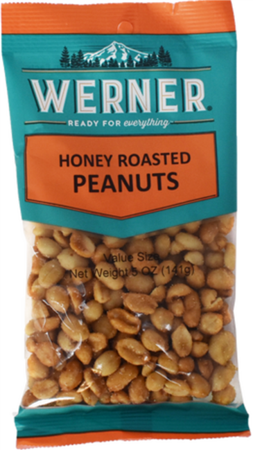 Werner Honey Roasted  Peanuts 6/141g Sugg Ret $4.99