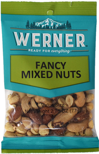 Werner Mixed Nuts  6/77g Sugg Ret $4.99
