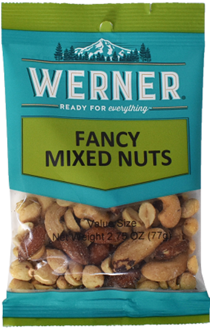 Werner Mixed Nuts  6/77g Sugg Ret $4.99