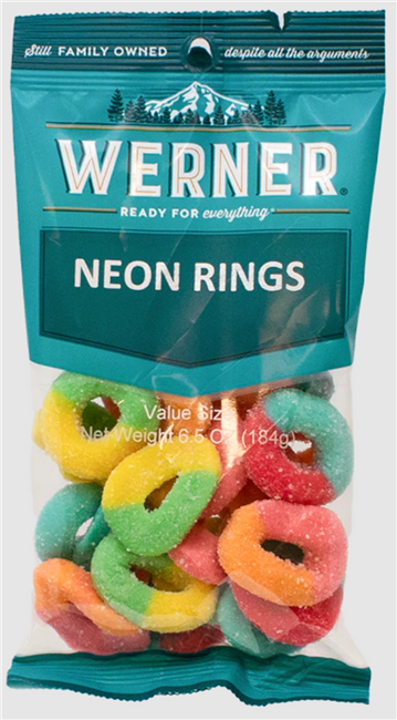 Werner Neon Rings 6/184g Sugg Ret $4.99