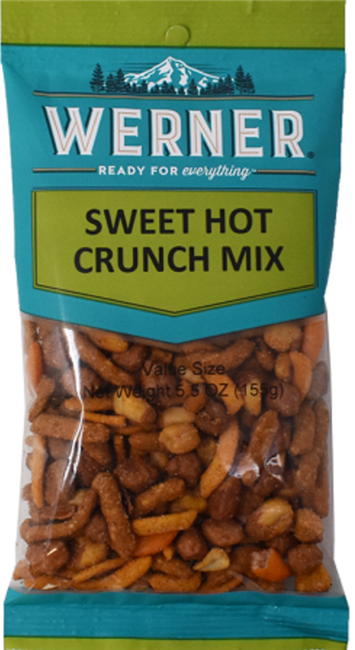 Werner Sweet Hot Crunch Mix 6/155g Sugg Ret $4.99