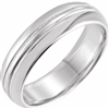This 14k white gold men's milgrain band features a double row of beads.