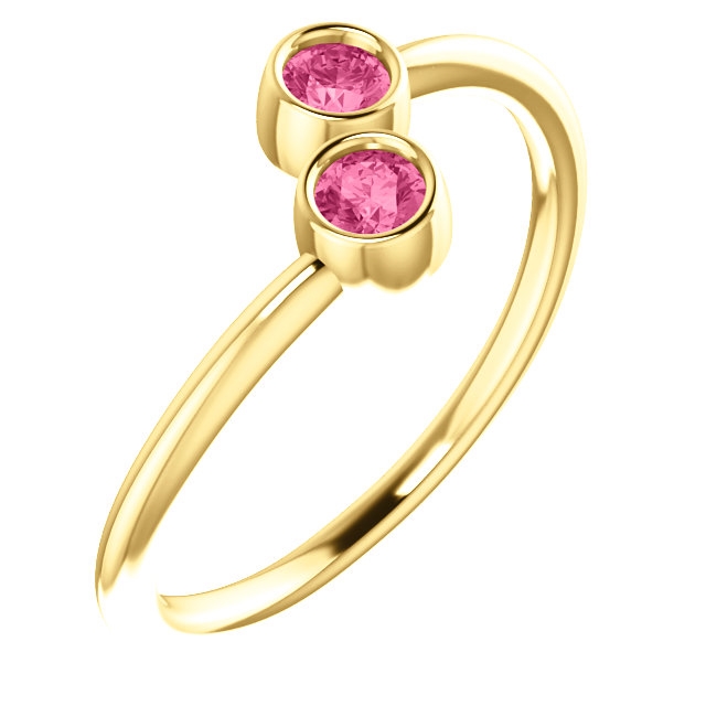 Diamonique Simulated Opal or Pink Tourmaline Ring Sterling Silver - QVC.com
