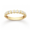 This classically designed 14k yellow gold diamond wedding band features one half carats of round brilliant diamonds in a unique yellow gold setting.