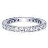 This round diamond eternity band is set with over 1.5 carats of round diamonds in an eternity band setting by Gabriel & Co.