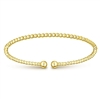 This 14k yellow gold cuff bangle bracelet is beautiful.
