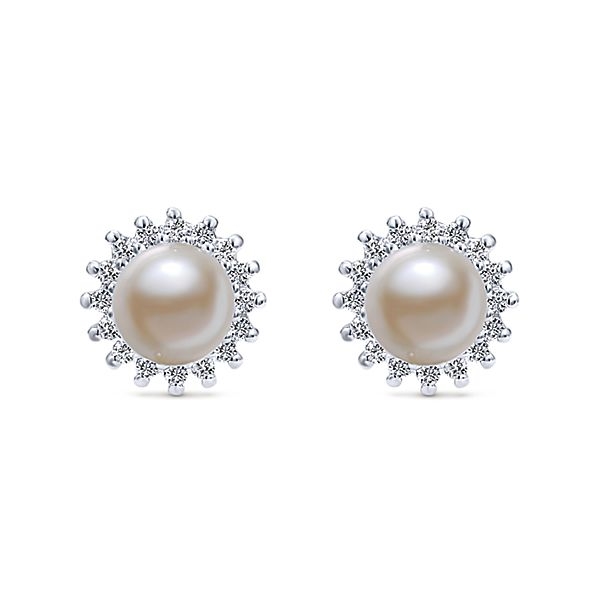 Shimmering 50 Pointer Solitaire Earrings | Fiona Diamonds