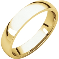 This 14k men's wedding band is 4mm wide and an old classic.