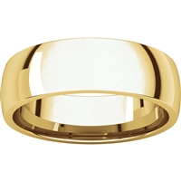 14k men's wedding band 6mm wide.