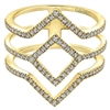 This 14k yellow gold diamond ring features diamonds.