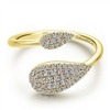 Diamond shine in this 14k yellow gold diamond fashion ring.