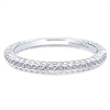 This 14k white gold diamond stackable ring shows off 0.15 carats.