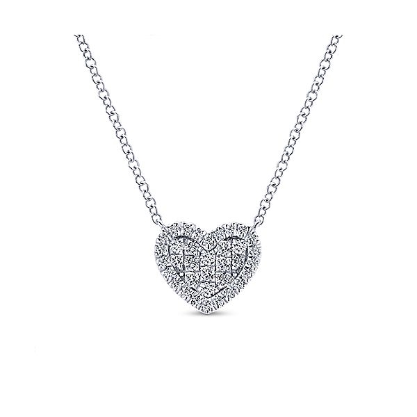 White Gold Diamond Heart Necklaces Hotsell | bellvalefarms.com