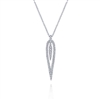 14k white gold and diamonds mix together in this diamond fashion necklace.