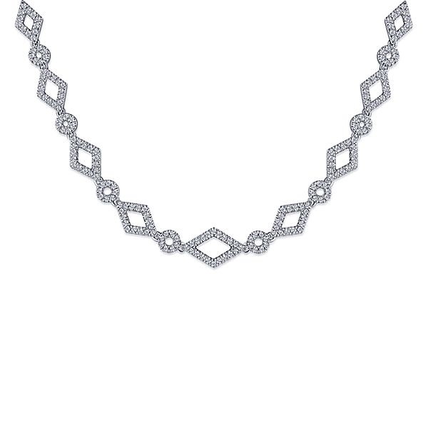 N0516_Elegant designer choker necklace embellished with american diamo |  SwagQueen