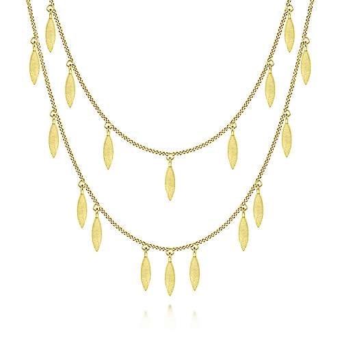 CZ Stone Leaf Necklace- South India Jewels- Online shop