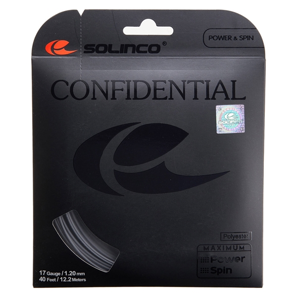 1920208 Solinco Confidential Tennis String (17 Silver)