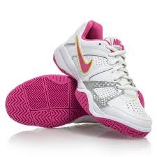 488327 102 Nike Trainers Shoes Kids City Court Vii