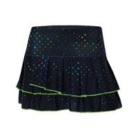 Lucky In Love Technicolor Cosmic Pleat Tier Skirt