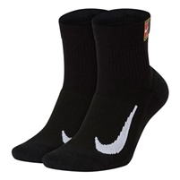 CU1309-010 Nike Court Multiplier Max Quarter Ankle Sock (2 pairs)