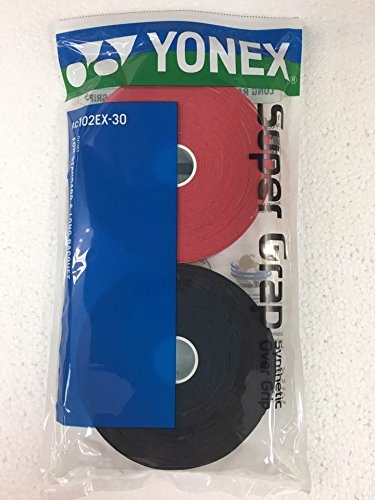 Yonex Super Grap 30-Pack Racket Grips RED/BK