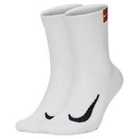 SK0118-100 Nike Court Multiplier Cushioned Tennis Crew Socks