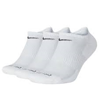SX6889-100 Nike 3 Pack Everyday Dri-fit Cushion Low Cut Socks