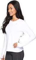 TH4102-100 Eleven by Venus Williams Women's Thika Xtreme Long Sleeve White Shirtâ€¦